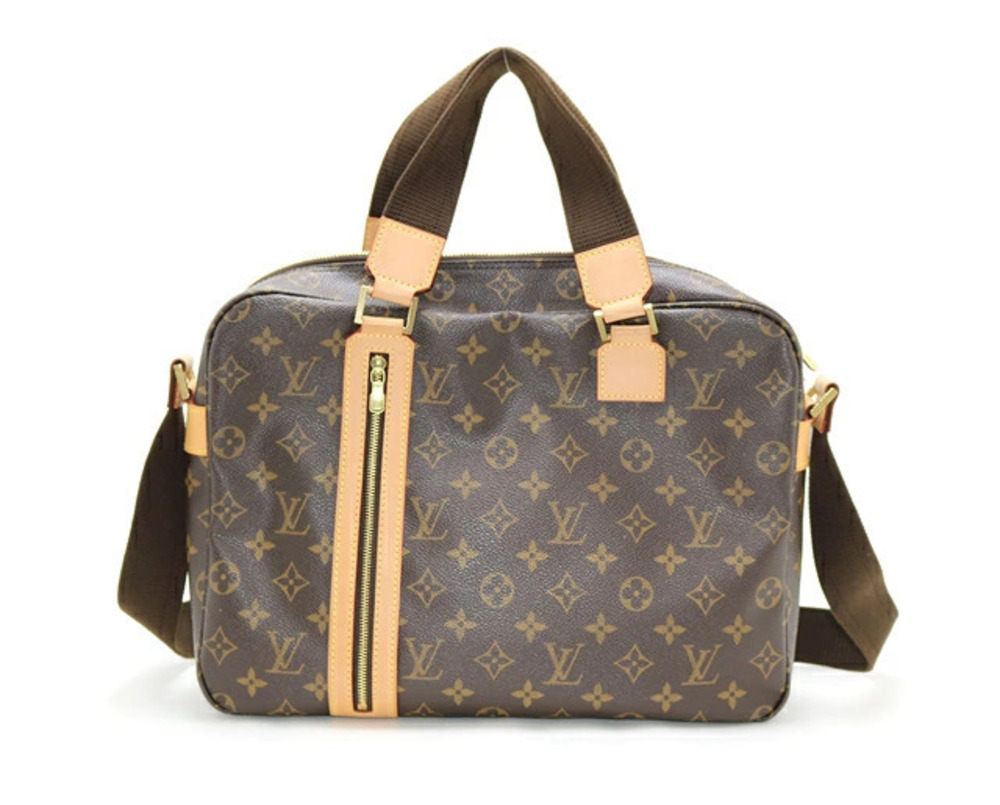 Louis Vuitton Bosphore Bag Business Sac Monogram Shoulder Handbag Brown